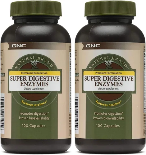 Vista 4 de GNC Natural Brand - Enzimas súper digestivas, apoya la digestión de proteínas, carbohidratos y grasas, 240 cápsulas