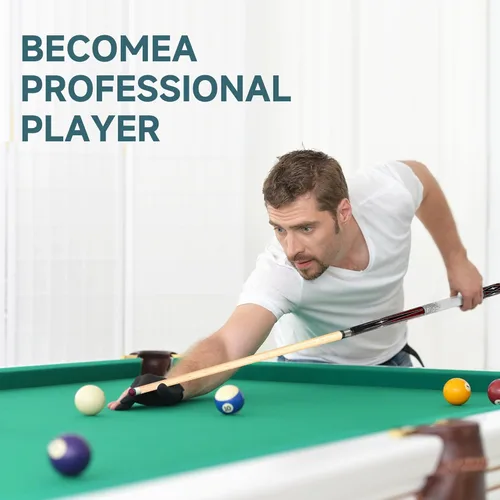 Vista 6 de HomeSeason Taco de Billar de 58" Tacos de Billar con Agarre Impreso en 3D Profesional de Baja Deflexión Tacos de Billar de Madera de Arce Punta