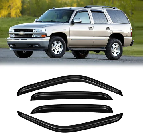Vista 91 de Visera de ventana para Jeep Cherokee 1984-2001 (Excluye Modelo Limited), Protectores Guards Shields de lluvia de canal exterior, Deflector