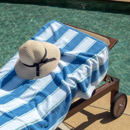 Vista 3 de Arkwright - Toalla de playa enorme extra gruesa (35 x 70 pulgadas, 21 ozm), toalla de lujo de baño y piscina extra grande