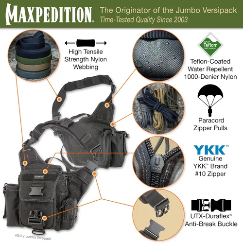 Vista 4 de Maxpedition Jumbo Versipack