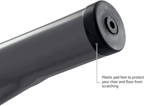 Vista 5 de Yaxa Basics Sillas de comedor de metal, 4 unidades, gris oscuro, 20.1 x 17.1 x 33.5 pulgadas