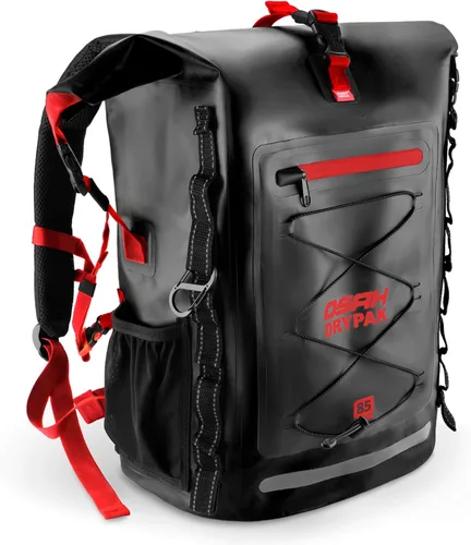 Vista 10 de OSAH DRYPAK Waterproof Backpack Dry Bag 25L/35L/55L/85L – Heavy Duty Roll-Top Hiking Backpack Sack Keeps Gear Dry for Travel, Kayaking, Boating