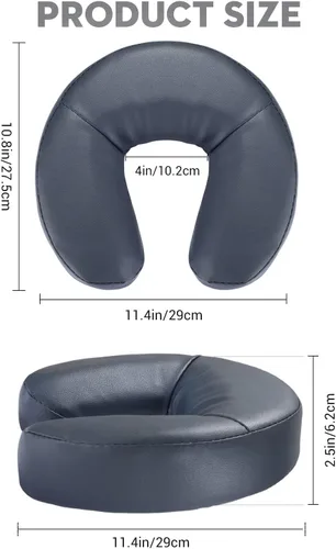 Vista 5 de Noverlife Cojín de masaje para la cara, reposacabezas profesional en forma de U, almohada de posición prona, para mesas de masaje, masaje estándar