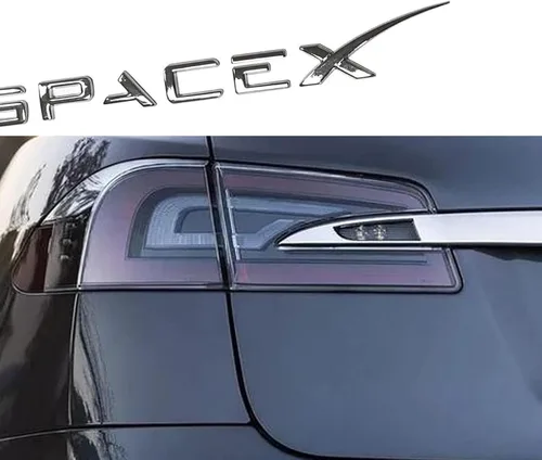 Vista 9 de YHCDSEA Emblema de doble motor para decoración a cuadros compatible con Tesla Model 3 Y X S accesorios (A-Plaid)