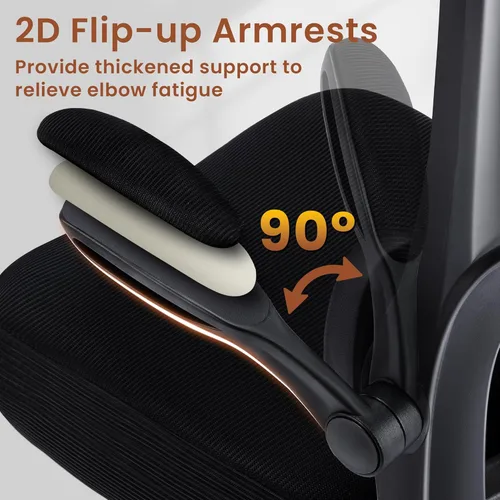 Vista 7 de AreShark Silla de Oficina para Dibujo - Silla de Oficina Alta Ergonómica con Reposapiés Ajustable - Silla de Escritorio de Altura de Barra Ajustable