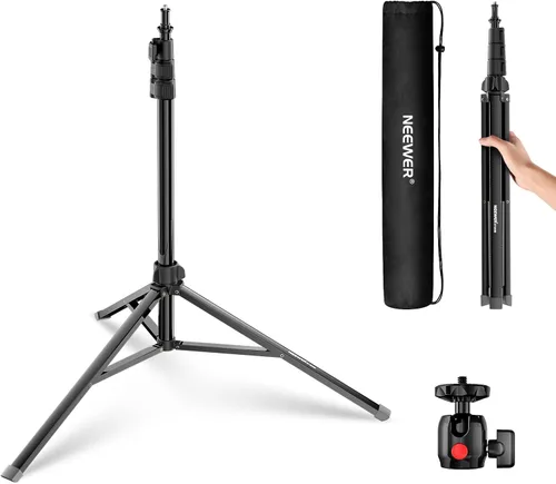 Vista 10 de Neewer Soportes de luz de fotografía de 75 "/6 pies/74.8 in para relfectores, softboxes, luces, paraguas, fondos