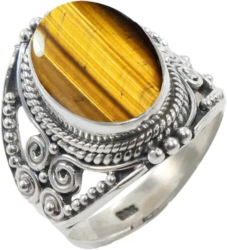 Vista 16 de Anillo de Plata Esterlina 925 para Mujeres con Piedra Preciosa Natural, Anillo de Compromiso de Plata Esterlina, Piedra Natal de Junio con Engaste