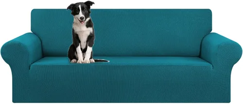 Vista 56 de KEKUOU - Funda elástica para sofá de 3 plazas (de 79 a 94 pulgadas), protector de muebles de 3 asientos con parte inferior elástica para niños