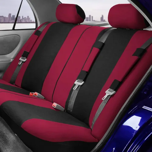 Vista 3 de FH Group Fundas para Asientos de Automóvil con Airbag Juego Completo Combo de Accesorios para Automóvil Alfombrillas de Piso de Alfombra - Asiento