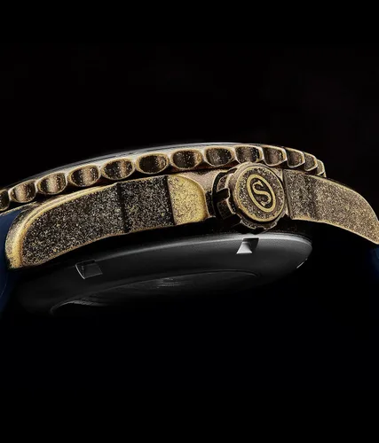 Vista 5 de Stuhrling Original - Reloj suizo automático para hombre con correa de goma