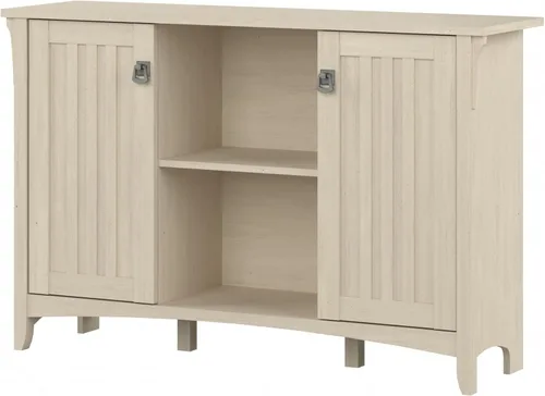 Bush Furniture Salinas Accent - Armario de almacenamiento con puertas y estantes, gabinete de granja, buffets y aparadores