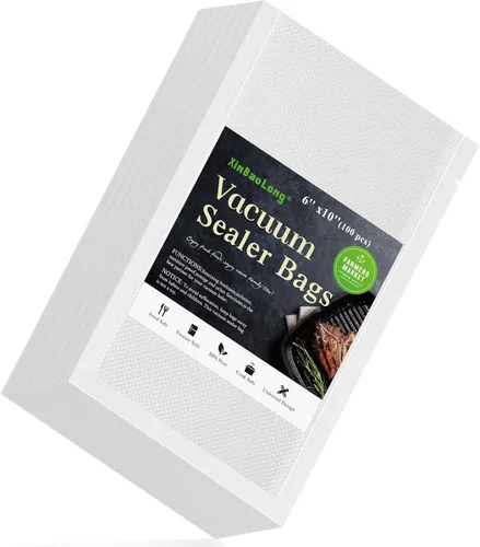 Vista 7 de Bolsas Selladoras al Vacío para Alimentos - 100 Unidades de Cuarto 11" x 16" - Bolsa Sin BPA de Grado Comercial - Bolsas de Vacío para Alimentos