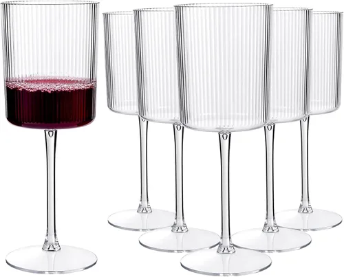 Vista 11 de YOUBET Paquete de 24 copas de champán azules de plástico, copas de champán azul transparente de 6 onzas, vasos de plástico desechables para brindis