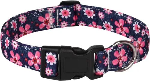 Collar de perro, collar ajustable para perros pequeños, medianos y grandes, lindo collar de cachorro para perros machos y hembras, bonito diseño