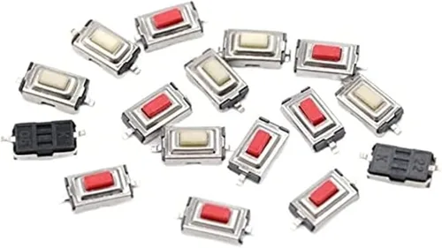 Vista 2 de Micro Switches 1000pcs Touch Micro Switch 3X6X2.5MM 3 * 6 * 2.5 SMD White Button Head (Color : Red)