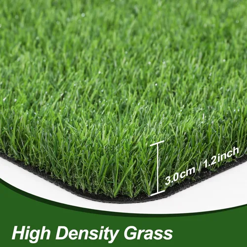 Vista 5 de LINLA Tapete de césped artificial, de 32 x 20 pulgadas, para exteriores, sintético para perro, impermeable, duradero, para entrada interior, patio