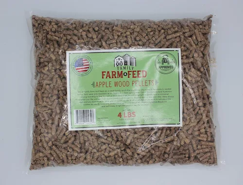 Vista 7 de Parrilla de barbacoa natural de madera dura para hornear manzana pellets bolsa de pellets de 4 libras