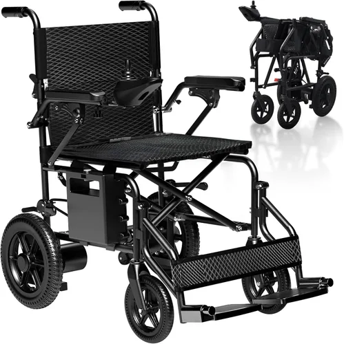 [Actualización 2025] Silla de ruedas eléctrica Hassky para adultos plegable, silla de ruedas motorizada de 15 millas de alcance, sillas de ruedas