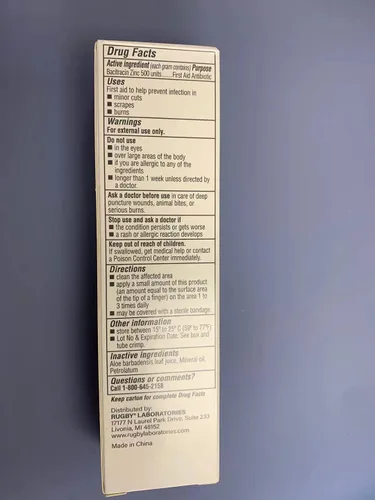 Vista 4 de BACITRACINA + ZINC Ungüento 1OZ (Paquete de 3)