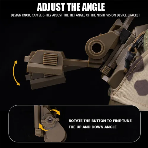 Vista 4 de Casco táctico visión nocturna gafas montaje L4G24 NVG montaje para PVS 15/18 GPNVG18