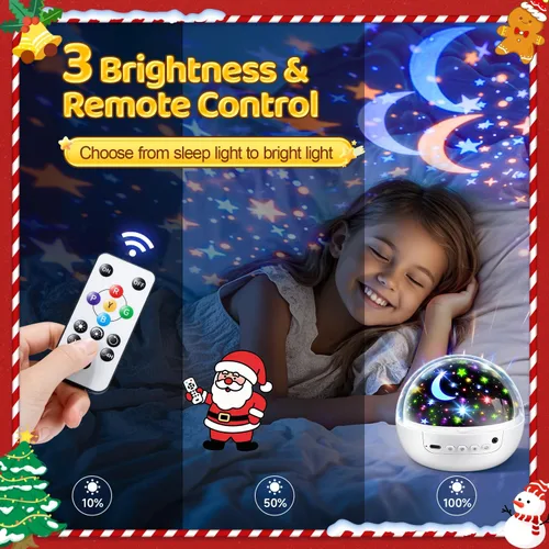 Vista 4 de COOLNIGHT Decoración de habitación para niños, 93 iluminación+3 películas, decoración de habitación infantil, control remoto+regulable+luz nocturna