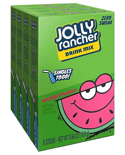 Vista 7 de Jolly Rancher CHERRY Singles to Go 3 cajas de 6 paquetes cada una