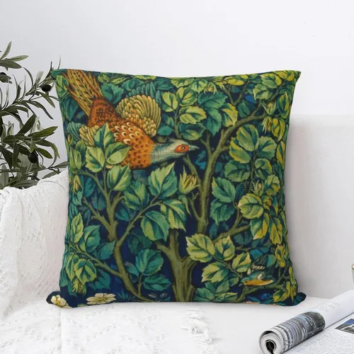 Vista 7 de William Carnations - Fundas de almohada morris con diseño floral negro y gris, 18 x 18 pulgadas, almohada estética para dormitorio, funda