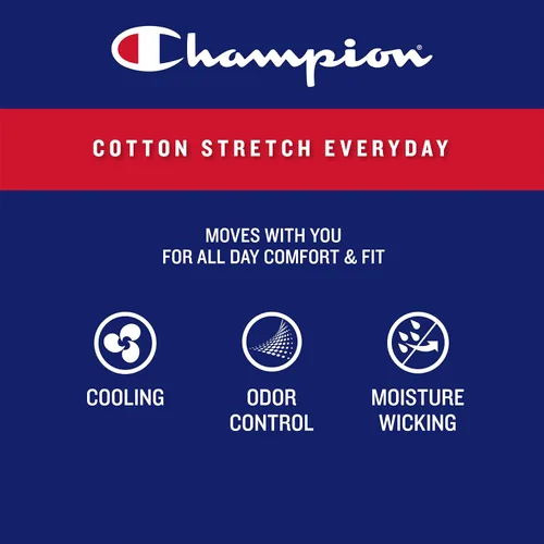 Vista 3 de Champion Calzoncillos tipo bóxer de algodón elástico para hombre (3 unidades)