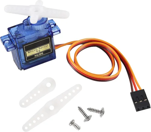 Vista 6 de 4 unids SG90 Micro Servo Motor Mini Servo SG90 0.32 oz Servo Kit para RC Helicóptero Avión Coche Barco Robot Brazo/Mano/Caminar/Servo Puerta Bloqueo