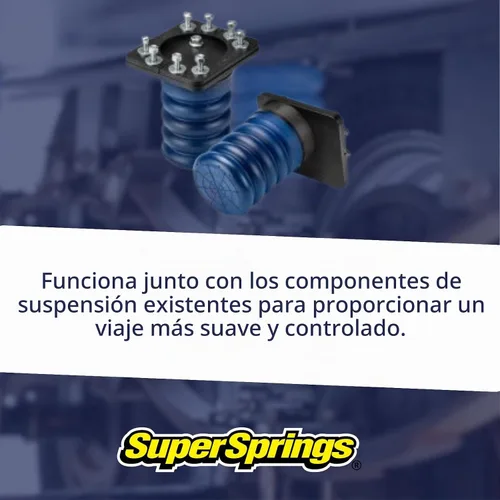 Vista 3 de SuperSprings SSR-307-40 SumoSprings Trasero para Dodge RAM 1500, Azul, 1000 libras.