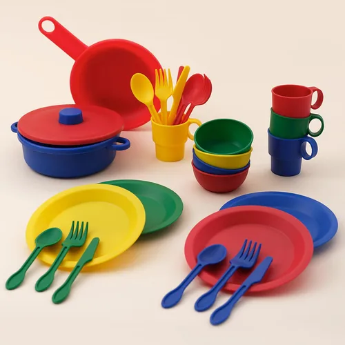 Vista 2 de Juego de 27 piezas de utensilios de cocina, para niños de primaria