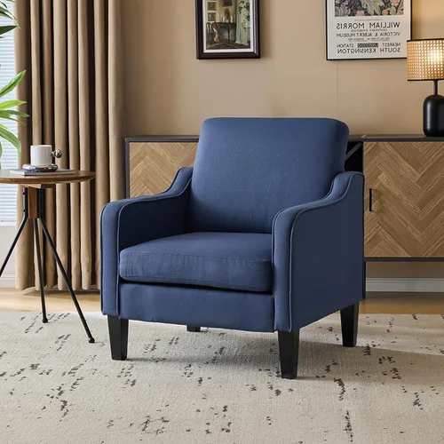 Vista 41 de VINGLI Juego de 2 sillas decorativas para sala de estar, sillas de lectura marrón claro para dormitorio, silla con brazo recogido, sillas