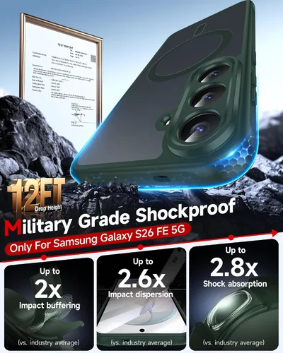 Vista 1117 de LeYi Funda para teléfono Samsung-S23: protector de pantalla e imán MagSafe Púrpura