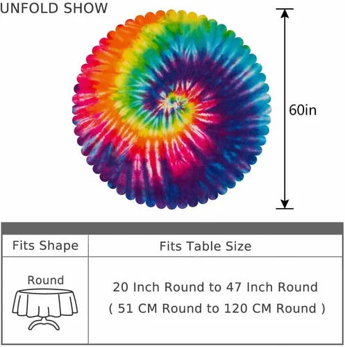 Vista 53 de AOYEGO Mantel redondo de verano con diseño de estrellas y conchas marinas, conchas y estrellas de mar y conchas azules, 60 pulgadas para comedor