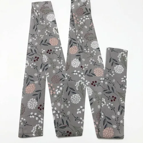 Vista 2 de LONG LENGTH, Slip on, handmade Lamp Cord Cover - Multi spring florals on grey background, fabric cover, Electrical Cord Cover, Hide a cord, cable