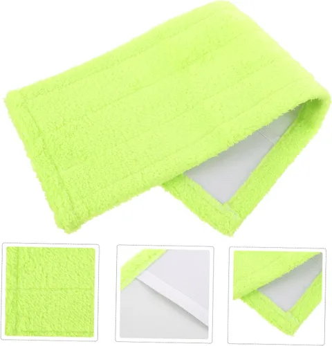Vista 7 de Trapeador de limpieza de pisos de microfibra, cabezales planos, cabezales de trapeador húmedos y secos, almohadillas reutilizables, paños