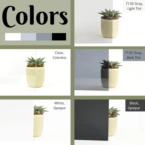 Vista 4 de BuyPlastic - Hoja de plástico de policarbonato transparente, 1/2" x 12" x 12" - Reemplazo de vidrio transparente, resistente a UV, clima y golpes