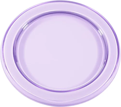 Vista 6 de metisinno Base magnética compatible con agarres de teléfono PopSocket y fundas MagSafe para iPhone, color negro translúcido