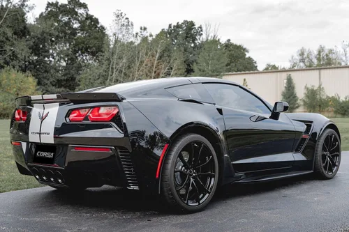Vista 4 de Corsa Xtreme eje trasero de 2.75 pulgadas con doble NPP y puntas cuádruples para Chevrolet Corvette C7 Z06 6.2L - 14777BLK 2014-2019