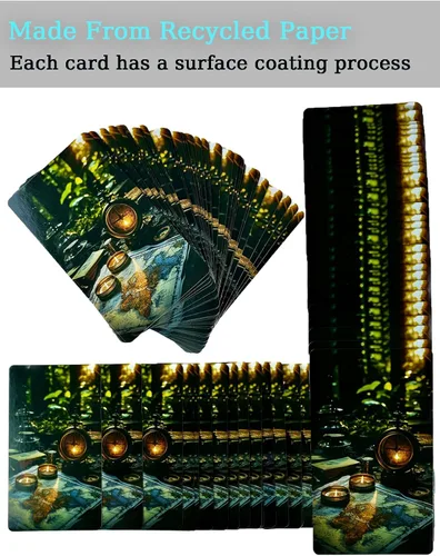 Vista 4 de The Place Oracle Cards Deck - Cartas de tarot para destino, mazo Oracle para principiantes, cartas Oracle frustradas con significado en ellas, 78