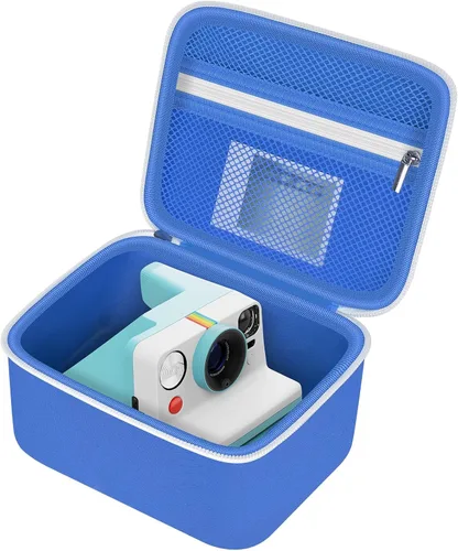 Funda de transporte portátil compatible con Polaroid Now 2ª/para cámara instantánea tipo I de 3ª generación/por ahora/por ahora+/ para OneStep 2 Azul