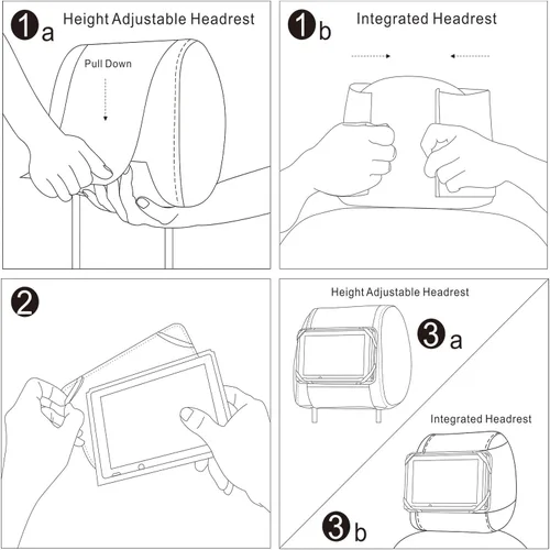 Vista 7 de TFY Switch Car Mount Car Headrest Mount Holder Compatible with Nintendo Switch