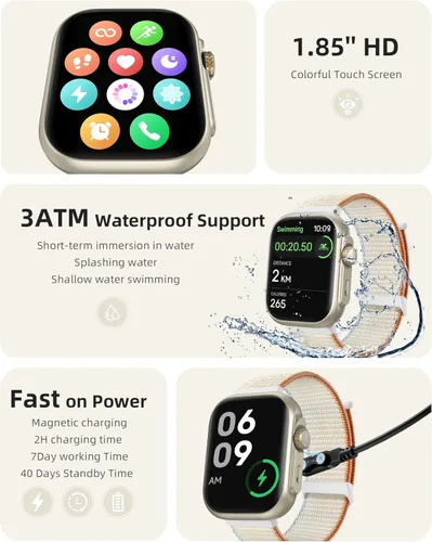 Vista 7 de Parsonver Reloj inteligente con GPS integrado para mujeres y hombres con llamadas Bluetooth, rastreador de actividad física con GPS, más de 100