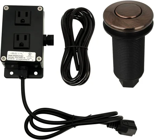 Vista 6 de Akicon Kit de interruptor de aire de cocina para triturador de basura, kit de interruptor de encendido/apagado de eliminación de desechos de doble