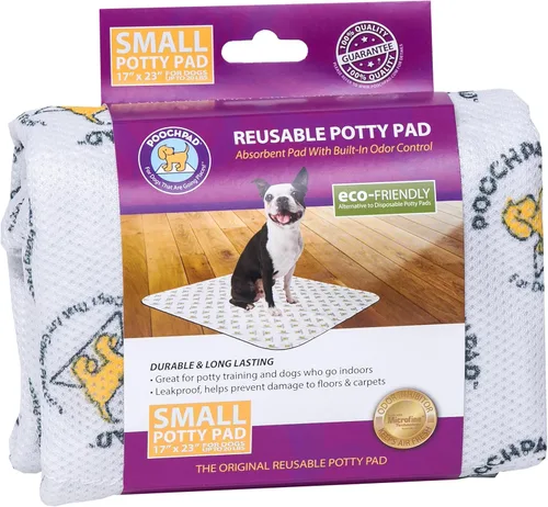 Vista 8 de PoochPad Almohadilla para orinal original, lavable y reutilizable (pequeña), control de olores inigualable, almohadilla para entrenamiento