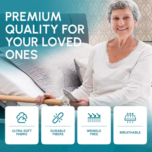 Vista 4 de Sábana para cama de hospital lisa, sábanas lisas tamaño doble, 1 sábana lisa, de algodón/poliéster