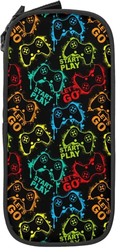 Vista 9 de YETTA YANG Estuche retro patriótico con bandera estadounidense de ciervos para portalápices suministros de oficina de gran capacidad grande