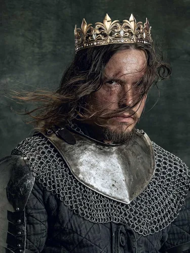 Vista 2 de SWEETV Corona de rey para hombre, diadema dorada de tiara y príncipe, accesorios para el cabello Royal Medieval Cosplay cumpleaños, baile