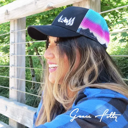 Vista 3 de Grace Folly Beach Trucker Hats for Women- Snapback Baseball Cap for Summer